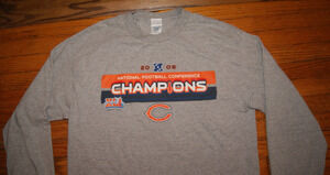 Chicago Bears 2006 NFC Champions Gray Mens Large Long Sleeve TShirt